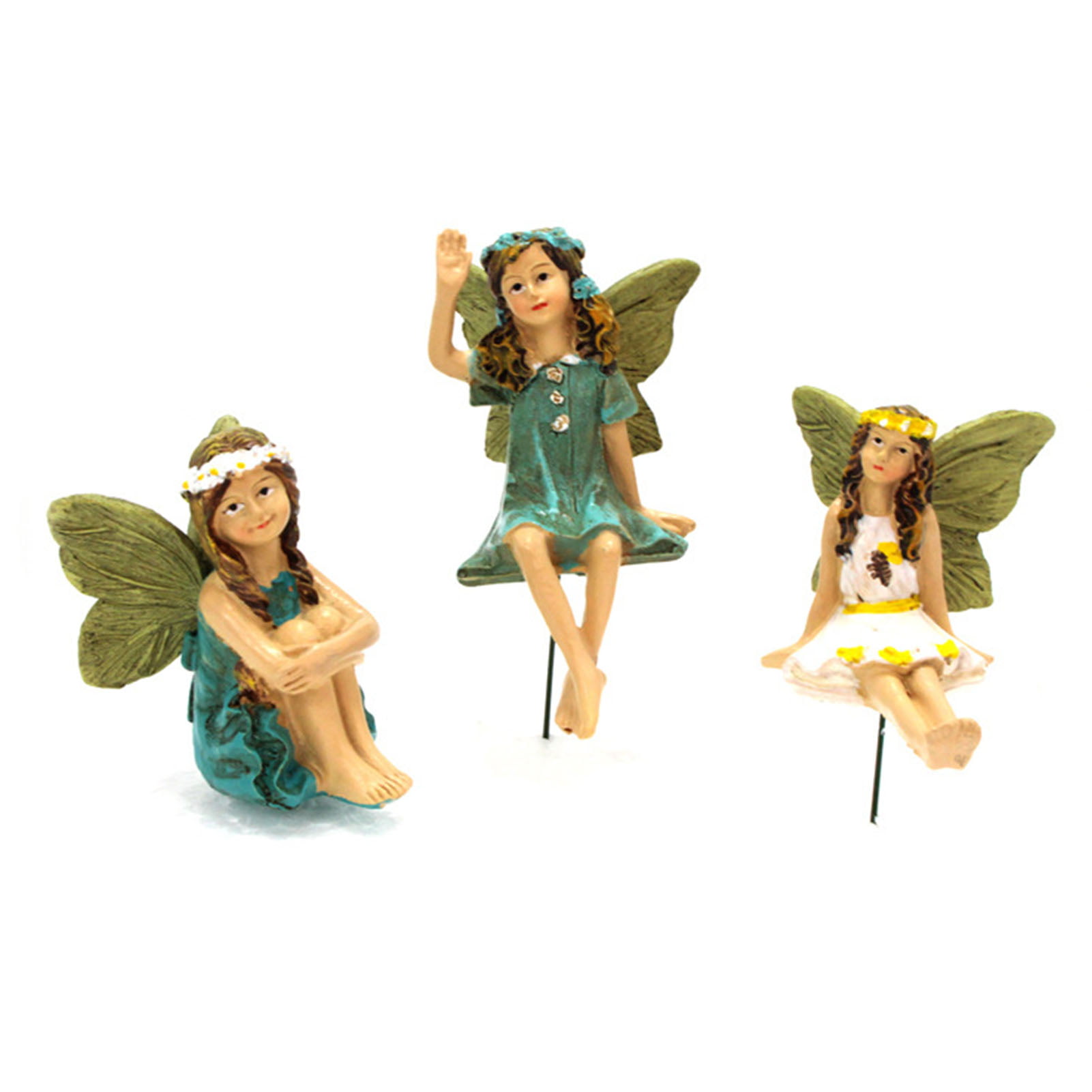 Vosarea 6pcs Christmas Miniature Ornament Bear Fairy Garden Figurines Micro Landscape Decoration for Holiday Party Supplies Favors Gifts