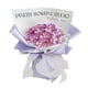 thumbnail image 4 of Ramo de flores de magnolia de imitación DIY, flores artificiales, elegante regalo de boda pétalos de púrpura, 4 of 9