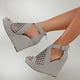 thumbnail image 1 of Nuevas sandalias de cuña Zapatos de mujer ahuecados con boca de pez de fondo grueso para mujer Wmkox8yii sa3521, 1 of 9