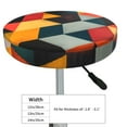 thumbnail image 4 of Disketp Geometric Cube Pattern Art Stool Covers Round, Super Soft Round Bar Stool Cushion Covers Seat Cushion - {sizeName}-12 inch, 4 of 7