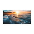 thumbnail image 3 of Beach Sunset Endless Horizon Ocean Canvas Wall Art for Home Decor Ready-to-Hang, 3 of 18