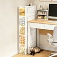 thumbnail image 4 of 5-Tier Slim Narrow Storage Cabinet - Clear Door Organizer for Small Spaces, Bathroom & Closet, 4 of 9