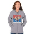 thumbnail image 3 of Popeye Sailor Man Support the Troops Zip Up Hoodie Men's Women's Brisco Brands S, 3 of 6