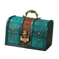 thumbnail image 4 of FVDPWYE Wood Treasure Chest Decorative Box Collection Gift Decoration Unique Desktop Handheld Jewelry Storage Box Keepsake Organizer Style B, 4 of 9