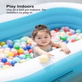 thumbnail image 3 of Sable Inflatable Pool, 92 x 56 x 20in Rectangular Swimming Pool for Toddlers, Kids, Family, 3 of 7
