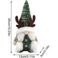 thumbnail image 2 of Christmas Doll Doll Standing Pose Knitting Tabletop Faceless Old Man Doll Holiday Decoration, 2 of 4