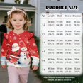 thumbnail image 7 of Uorisanigo Girls Sweatshirts Cute Ruffle Shoulder Crewneck Sweatshirts Fall Winter Clothes Santa Claus Snowman Kids Pullover Sweater Tops, Soft and Lightweight, 7 of 7