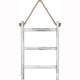 thumbnail image 1 of Estante de secado de escalera de toalla de mano para colgar en la pared de madera maciza, estante de almacenamiento de toallas de mano de 3 niveles con cuerda para colgar, 1 of 5