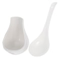 thumbnail image 3 of Shisuyan 1 Set Ceramic Large Soup Spoon Ceramic Rice Spoon Porridge Spoon With Spoon Rest, 3 of 8