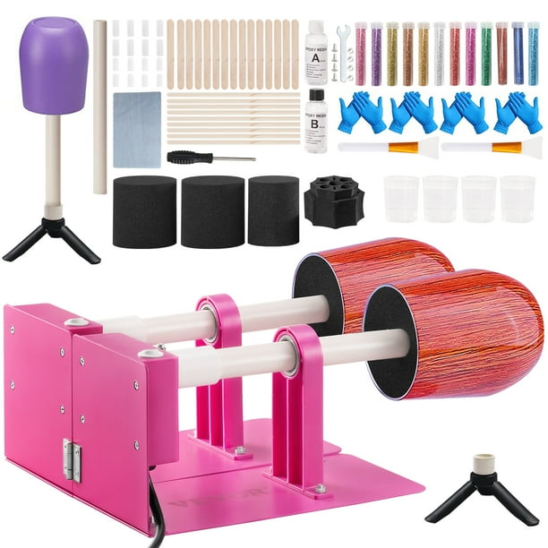 VEVOR Double Cup Turner for Crafts Tumbler, 2Arm Tumbler Turner DIY