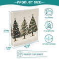 thumbnail image 3 of FORMRS 3 Ring Binder 1.5 inch with Pockets Set of 2 Clip Board 200 Sheets Capacity, Cartoon Christmas Trees, 3 of 8