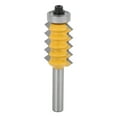thumbnail image 2 of Rail Stile Router Bit Woodworking Tool Line Wave Type Woodworking Cutter, Router Bit, For Woodworking Plane Processing Multi-Tooth Woodworking Cutter 8 X 30, 2 of 8