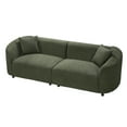 thumbnail image 3 of Christopher Knight Home 87" Curved Contemporary Boucle Sofa in Plush Seating, Streamlined Design Durable Frame, Green, 3 of 10