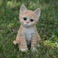 thumbnail image 3 of Hi-Line Gift Ltd Tabby Cat Figurine, Orange, 3 of 6