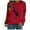 Red-Shirts, variant on Jsaierl Womens Crewneck Sweatshirts Plus Size Casual Feather Print Sweatshirt Top Long Sleeve Fashion Fall Pullover Sweatshirts