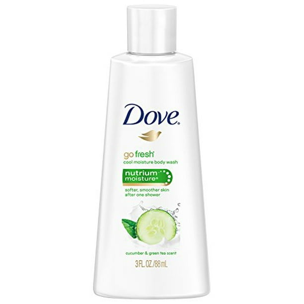 Dove Go Fresh Cool Moisture Cucumber & Green Tea Body Wash, 3 fl oz
