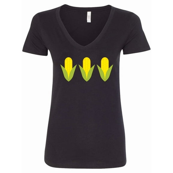 Inktastic Corn Lover Women's V-Neck T-Shirt
