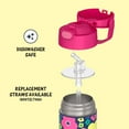thumbnail image 4 of THERMOS FUNTAINER 12 Ounce Stainless Steel Vacuum Insulated Kids Straw Bottle, Mod Flowers, 4 of 6