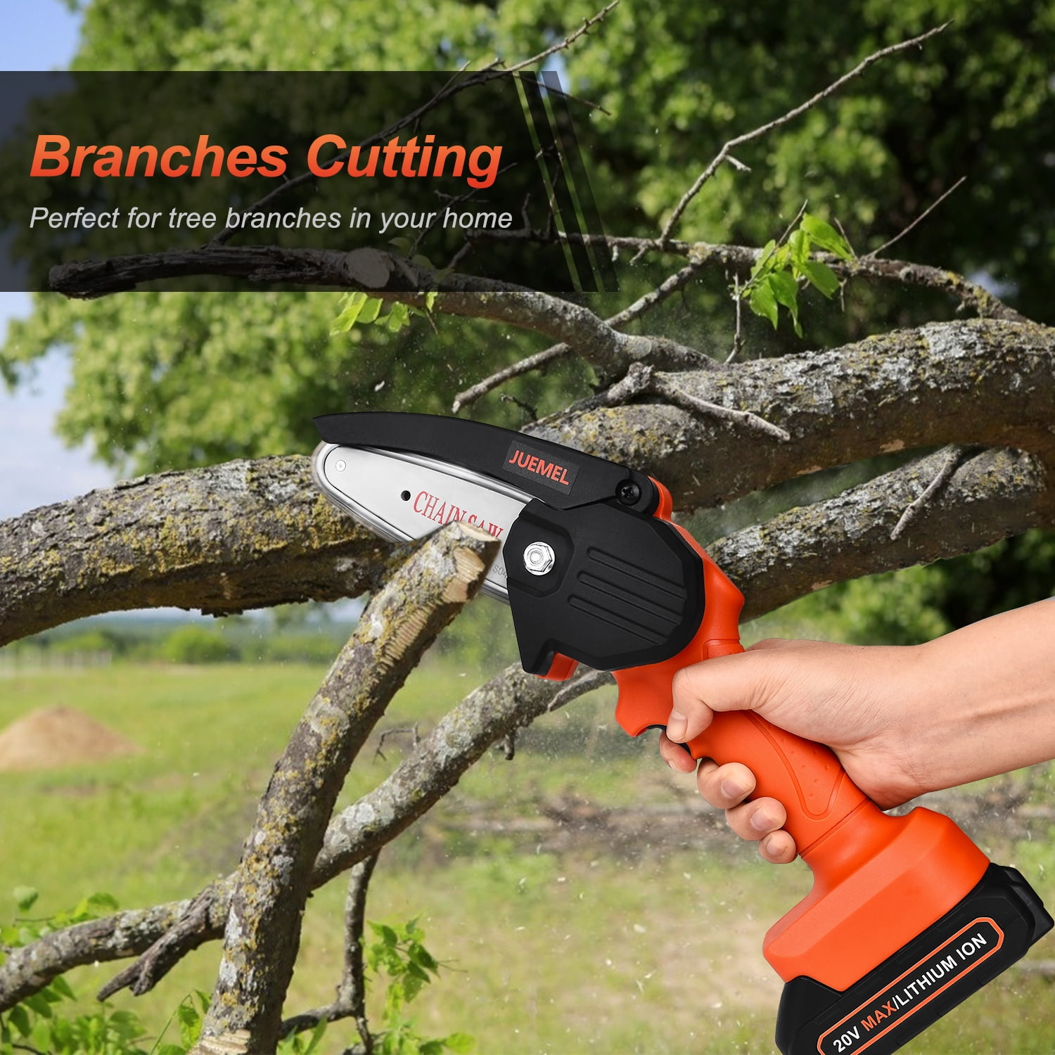 Denqir Mini Chainsaw Review: Testing It Out On Branches, Trees, And Lumber  