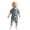 Blue, variant on Boys Outfits Ribbed Solid Print Short Sleeve Crew Neck Romper And Shorts 2 Piece Casual Wear Baby Boys' Clothing Sets Size 6-12 Months