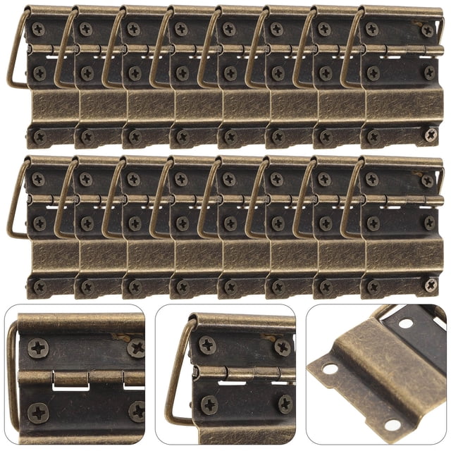 HONMEET 30Pcs Retro Style Metal Hinges For Jewelry Cases Small Hinges For Crafts