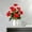 Red, variant on Deeceymbur Independence Day Artificial Flower Bouquet Handmade Silk Floral Arrangement Realistic Daisy Design for Indoor Desktop Decoration Holiday Display