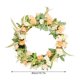 thumbnail image 3 of Guirnalda de flores artificiales para colgar en la puerta, simulación, guirnalda de rosas, oficina en casa, adorno de flores falsas, tipo 1 Vogacara HA9089-01B, 3 of 6