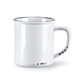 thumbnail image 1 of 4 in. Enamel Look Mug, White, 1 of 1