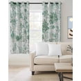 thumbnail image 2 of Green Botanical Blackout Curtains 72 Inches Long for Bedroom, Watercolor Spring Floral Summer Thermal Insulated Room Darkening Black Out Window Curtain Panels Grommet Drapes for Living Room, 2 of 8