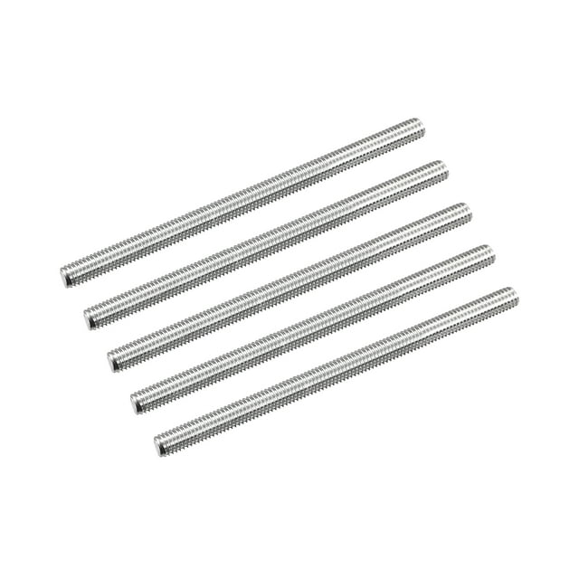 Unique Bargains Tige Entièrement Filetée M5 x 80mm 0.8mm Pas de Filetage 304 Acier Inoxydable Tiges Filetées à Droite Barre Goujons 15 Pack