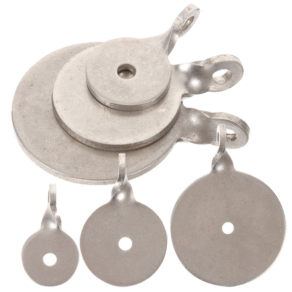 Topbathy 6Pcs Stainless Steel Hanging Metal Targets for Outdoor and Indoor Training Practice with Hook