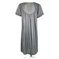 thumbnail image 4 of JEFFRICO Womens Nightgowns Sleepwear Soft Pajama Dress Short Sleeve Nightshirts, 4 of 5