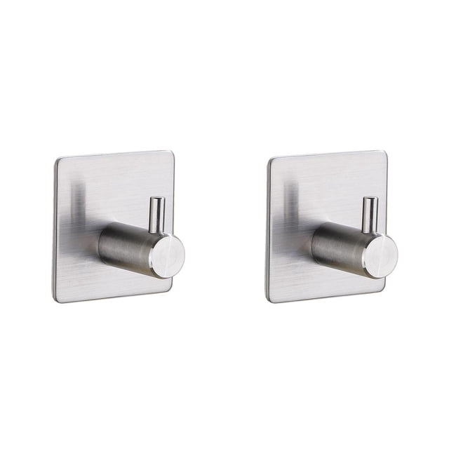 Bewildely Perchero autoadhesivo sin costuras para baño, perchero para ropa, soporte de carga pesada, accesorios organizadores, gancho único Type2 NO2