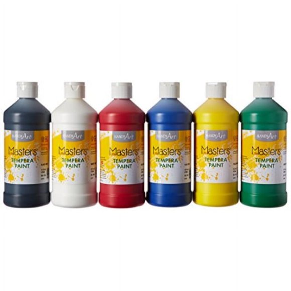 Handy Art Little Masters Ensemble de Peintures Tempera, 16 oz, Lot de 6