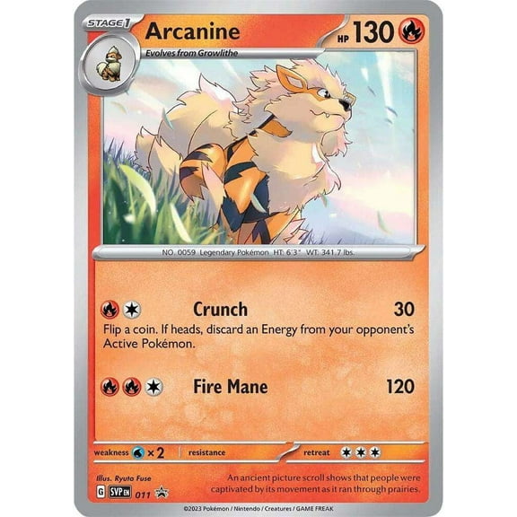 Pokemon Scarlet & Violet  Arcanine Promo Single Card