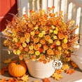 thumbnail image 6 of Scidweet Artificial Fall Flowers for Outdoors, 20 Bundles Autumn Mix Fake Silk Flowers Faux Plants Fall Decorations for Indoor Home Yard Garden Thanksgiving Decor, 6 of 9
