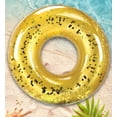 thumbnail image 7 of Cota Global Inflatable Gold Pool Float - Premium Confetti Round Pool Float, Inflatable Swimming Tube Pool Ring Float for Kids and Adults, Heavy Duty Floating Tube for Pool, Beach, or Lake - 48 Inches, 7 of 7