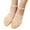 Beige, variant on Elegant Women's Ballerina Socks with Pearl Lace Trim Breathable and Non- Low Cut Footwear for Comfort Size:One Size