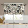 thumbnail image 2 of Wobogo Panda Pattern Kitchen Curtains 2 Piece Set Symmetrical Design Light Filtering Small Window Drapes Suitable for Bathroom Laundry Room and RV 57x36in, 2 of 9