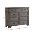thumbnail image 4 of Intercon Furniture Forge 9-Drawer Dresser Brushed Steel, 4 of 4