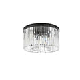 thumbnail image 5 of Sydney 8 light Matte Black Flush Mount Clear Royal Cut Crystal, 5 of 9