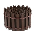 thumbnail image 1 of 1Pcs Small Picket Fence For Garden Coffee Color for Children 3.9In, 1 of 8
