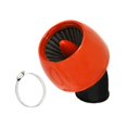 thumbnail image 2 of Dalazy Filtre d'Admission Efficace pour Bobber Chopper Cruiser Orange 24-48mm 1Set, 2 of 6