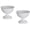 White, variant on Nuptio White Vases for Wedding Centerpieces: 6.1in Metal Urn Vases Set of 2 Compote Vase for Decorations - Flower Arrangements Table Vase Plant Bowl for Wedding Party Event Home Decor