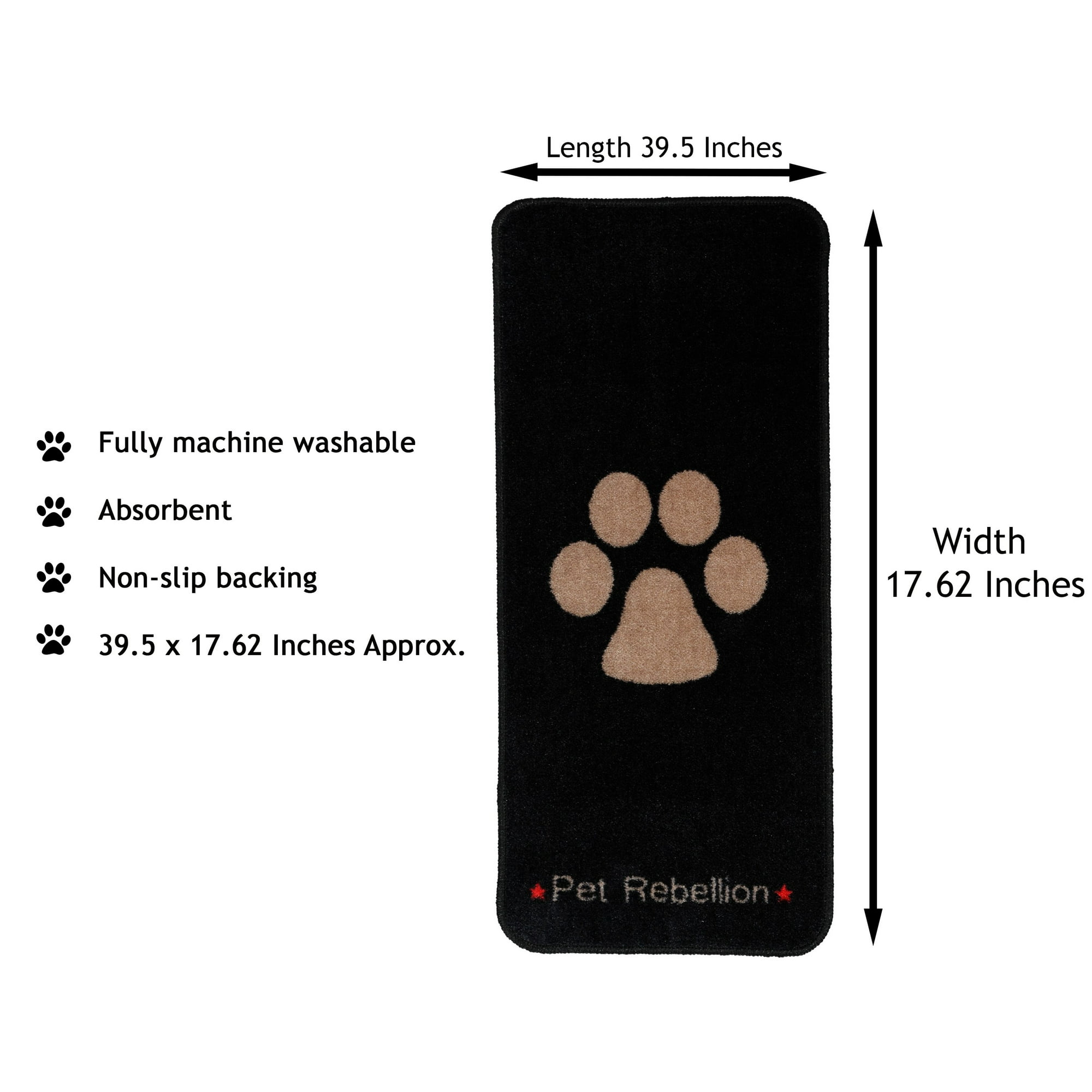 Stop Muddy Paws Dog Mat Carpet Pet Rug for Dogs and Cats Walmart