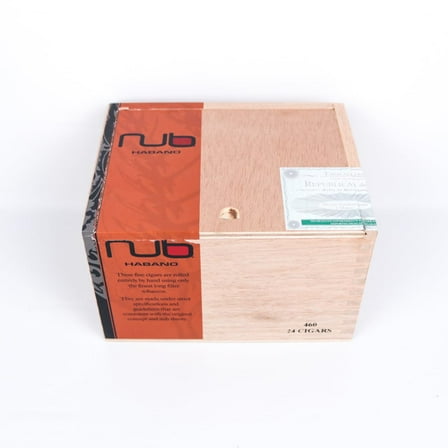 Nub Habano 460 Empty Wood Cigar Box 6.25" x 5" x 4"