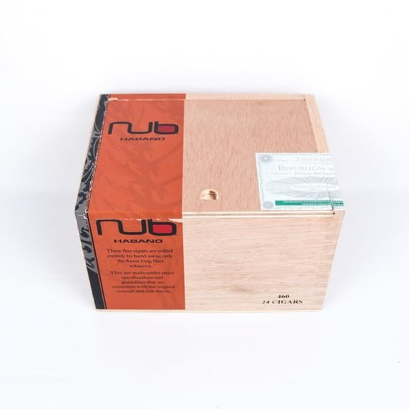 Nub Habano 460 Empty Wood Cigar Box 6.25" x 5" x 4"