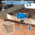 thumbnail image 6 of 4Pcs Router Bits 1/4 Shank with 6 Bearings Set, Rabbeting Router Bit can Interchangeable and Adjustable Multi Depths Cutter 1/8", 1/4", 5/16", 3/8", 7/16", 1/2", Wood Biscuit Slot Cutters, 6 of 13