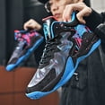 thumbnail image 5 of Sneakers, Men's High-top Basketball Shoes, Breathable Sports Shoes for Outdoor Street Fashion Trend, Anti-slip,  Youth Boys, Sports Competition Shoes for Adults Wear-,, 5 of 9