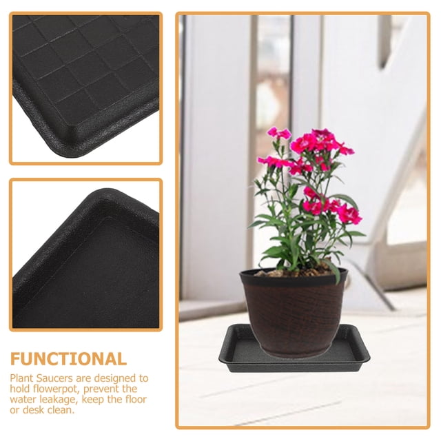 unbranded 8Ud Bandejas Para Plantas En Plástico Durable Para Recoger En Macetas